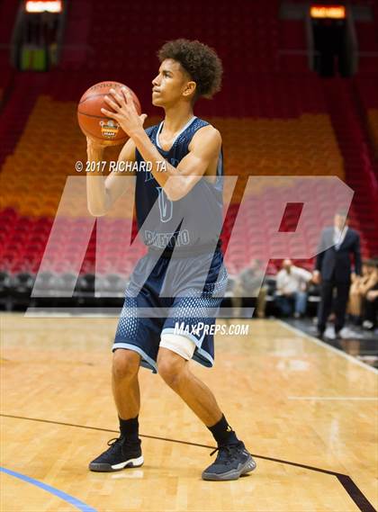 Thumbnail 1 in Palmetto vs. Norland (HoopHall Miami Invitational) photogallery.