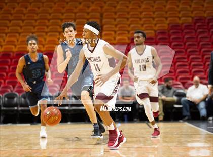 Thumbnail 3 in Palmetto vs. Norland (HoopHall Miami Invitational) photogallery.