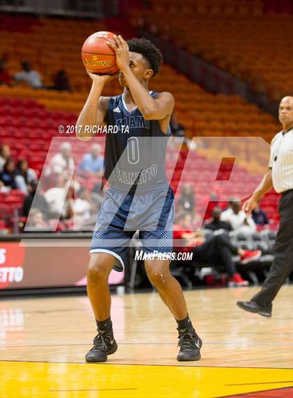 Thumbnail 2 in Palmetto vs. Norland (HoopHall Miami Invitational) photogallery.