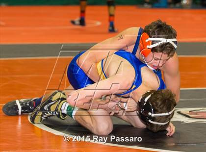 Thumbnail 3 in NYSPHSAA Wrestling Championships (Division 1 First Round) photogallery.