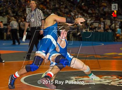 Thumbnail 2 in NYSPHSAA Wrestling Championships (Division 1 First Round) photogallery.