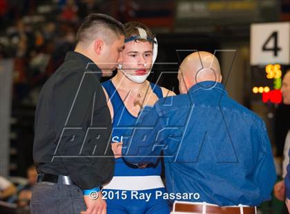 Thumbnail 1 in NYSPHSAA Wrestling Championships (Division 1 First Round) photogallery.