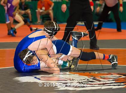 Thumbnail 1 in NYSPHSAA Wrestling Championships (Division 1 First Round) photogallery.