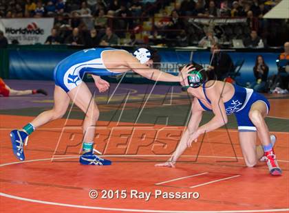 Thumbnail 2 in NYSPHSAA Wrestling Championships (Division 1 First Round) photogallery.