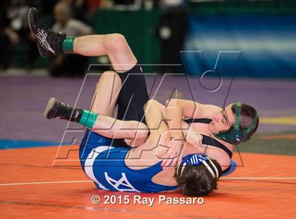 Thumbnail 1 in NYSPHSAA Wrestling Championships (Division 1 First Round) photogallery.