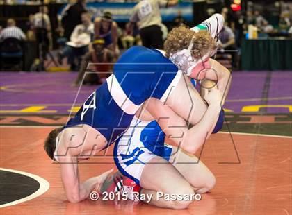 Thumbnail 3 in NYSPHSAA Wrestling Championships (Division 1 First Round) photogallery.