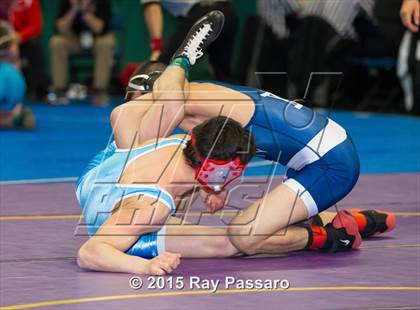 Thumbnail 2 in NYSPHSAA Wrestling Championships (Division 1 First Round) photogallery.