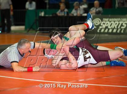 Thumbnail 3 in NYSPHSAA Wrestling Championships (Division 1 First Round) photogallery.