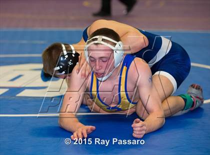 Thumbnail 3 in NYSPHSAA Wrestling Championships (Division 1 First Round) photogallery.