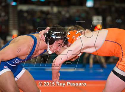 Thumbnail 1 in NYSPHSAA Wrestling Championships (Division 1 First Round) photogallery.