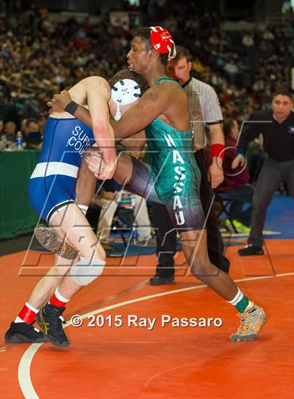 Thumbnail 2 in NYSPHSAA Wrestling Championships (Division 1 First Round) photogallery.