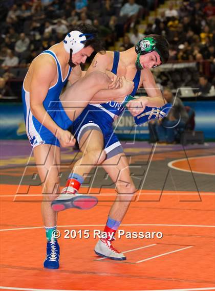 Thumbnail 3 in NYSPHSAA Wrestling Championships (Division 1 First Round) photogallery.