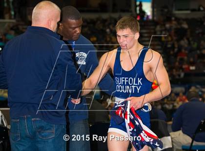 Thumbnail 2 in NYSPHSAA Wrestling Championships (Division 1 First Round) photogallery.