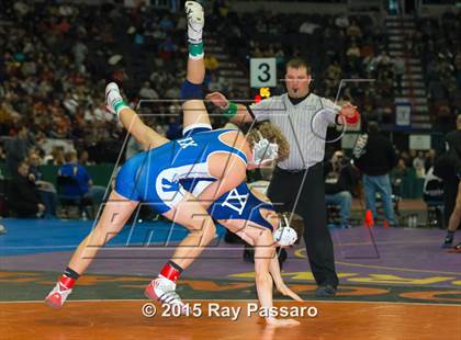 Thumbnail 1 in NYSPHSAA Wrestling Championships (Division 1 First Round) photogallery.