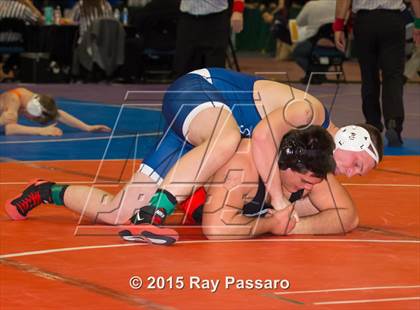 Thumbnail 2 in NYSPHSAA Wrestling Championships (Division 1 First Round) photogallery.