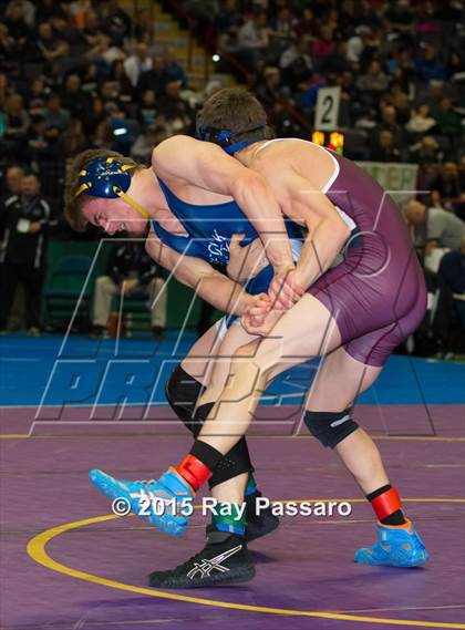 Thumbnail 3 in NYSPHSAA Wrestling Championships (Division 1 First Round) photogallery.