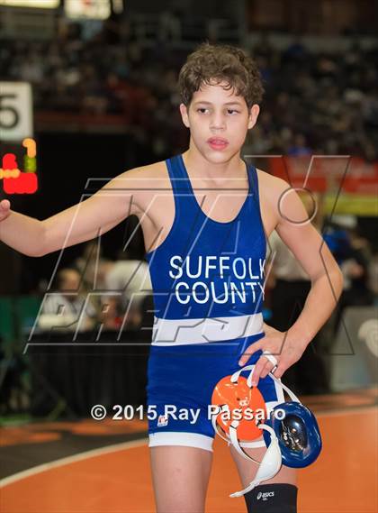 Thumbnail 1 in NYSPHSAA Wrestling Championships (Division 1 First Round) photogallery.