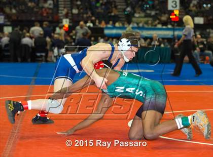 Thumbnail 3 in NYSPHSAA Wrestling Championships (Division 1 First Round) photogallery.