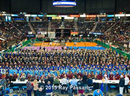 Thumbnail 1 in NYSPHSAA Wrestling Championships (Division 1 First Round) photogallery.