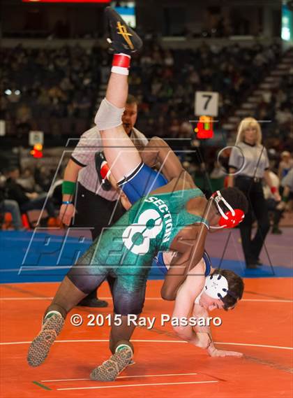 Thumbnail 3 in NYSPHSAA Wrestling Championships (Division 1 First Round) photogallery.