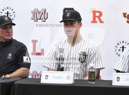 Thumbnail 3 in Trinity League Baseball Media Day - Servite photogallery.