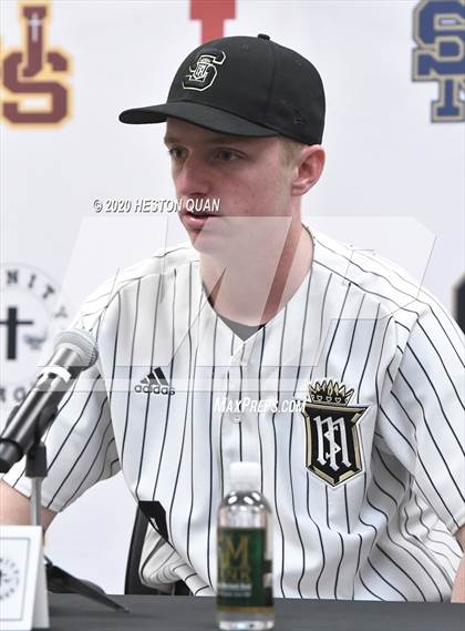 Thumbnail 3 in Trinity League Baseball Media Day - Servite photogallery.