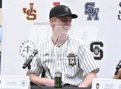 Thumbnail 3 in Trinity League Baseball Media Day - Servite photogallery.