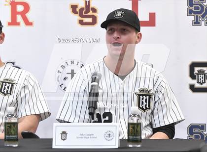 Thumbnail 2 in Trinity League Baseball Media Day - Servite photogallery.