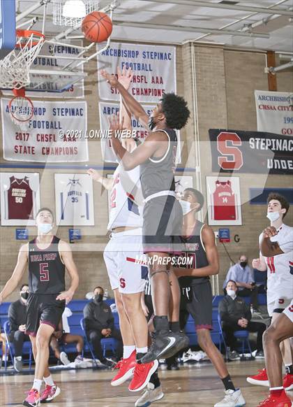 Thumbnail 2 in Iona Prep @ Archbishop Stepinac (Brother Stoudt Best of 7 Series Game 3) photogallery.