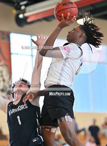 Thumbnail 3 in Calvary Christian vs Bell Creek Academy  (The Hoop Vibe Preseason League) photogallery.