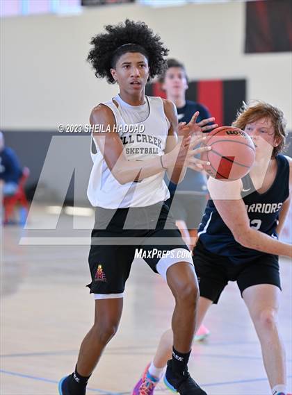 Thumbnail 2 in Calvary Christian vs Bell Creek Academy  (The Hoop Vibe Preseason League) photogallery.