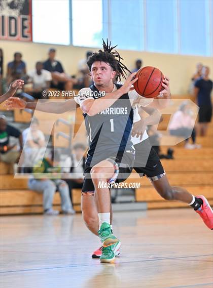 Thumbnail 2 in Calvary Christian vs Bell Creek Academy  (The Hoop Vibe Preseason League) photogallery.