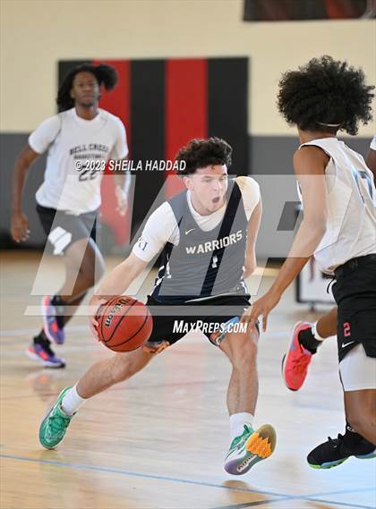 Thumbnail 3 in Calvary Christian vs Bell Creek Academy  (The Hoop Vibe Preseason League) photogallery.