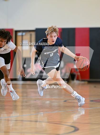 Thumbnail 2 in Calvary Christian vs Bell Creek Academy  (The Hoop Vibe Preseason League) photogallery.