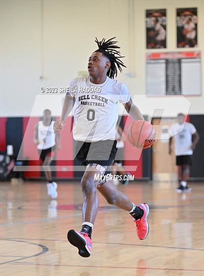 Thumbnail 3 in Calvary Christian vs Bell Creek Academy  (The Hoop Vibe Preseason League) photogallery.