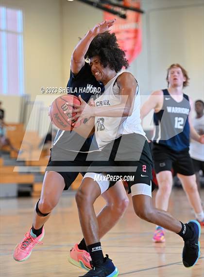 Thumbnail 1 in Calvary Christian vs Bell Creek Academy  (The Hoop Vibe Preseason League) photogallery.