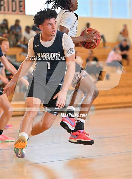 Thumbnail 1 in Calvary Christian vs Bell Creek Academy  (The Hoop Vibe Preseason League) photogallery.