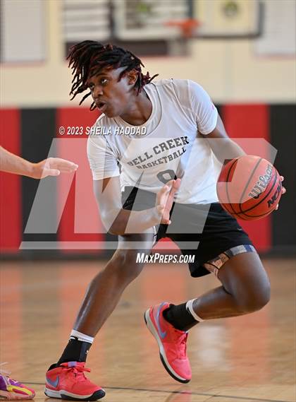 Thumbnail 3 in Calvary Christian vs Bell Creek Academy  (The Hoop Vibe Preseason League) photogallery.