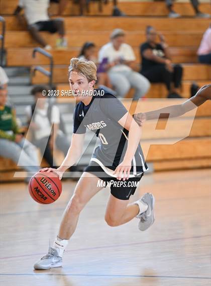 Thumbnail 2 in Calvary Christian vs Bell Creek Academy  (The Hoop Vibe Preseason League) photogallery.