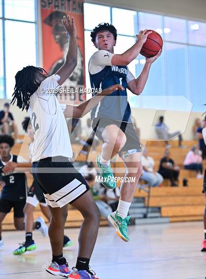 Thumbnail 2 in Calvary Christian vs Bell Creek Academy  (The Hoop Vibe Preseason League) photogallery.