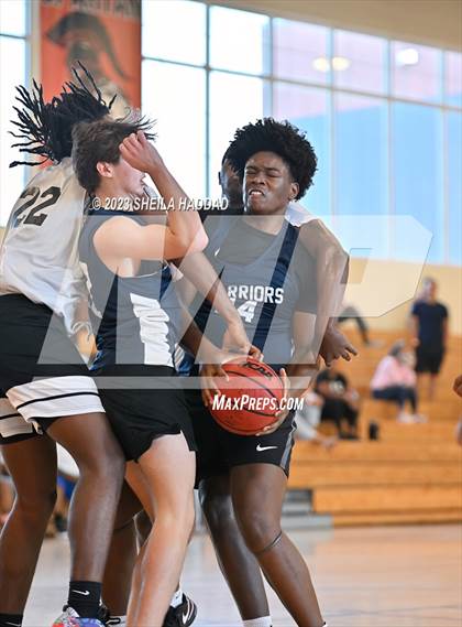 Thumbnail 1 in Calvary Christian vs Bell Creek Academy  (The Hoop Vibe Preseason League) photogallery.