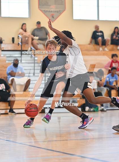 Thumbnail 2 in Calvary Christian vs Bell Creek Academy  (The Hoop Vibe Preseason League) photogallery.