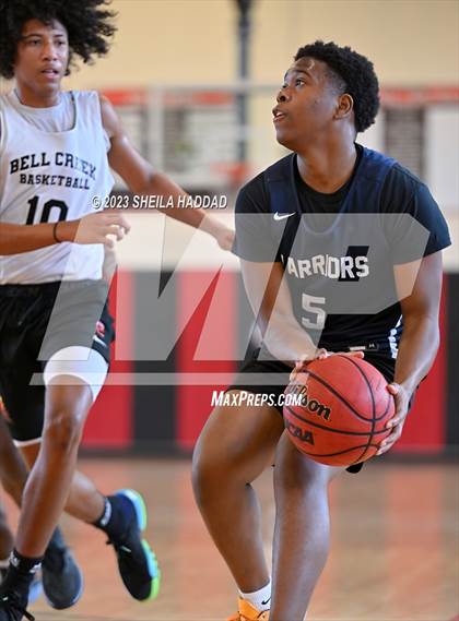 Thumbnail 1 in Calvary Christian vs Bell Creek Academy  (The Hoop Vibe Preseason League) photogallery.