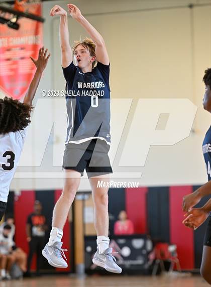 Thumbnail 2 in Calvary Christian vs Bell Creek Academy  (The Hoop Vibe Preseason League) photogallery.