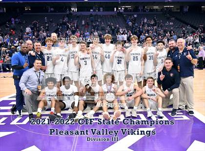 Thumbnail 3 in Pleasant Valley (CIF State D3 Award Photos) photogallery.