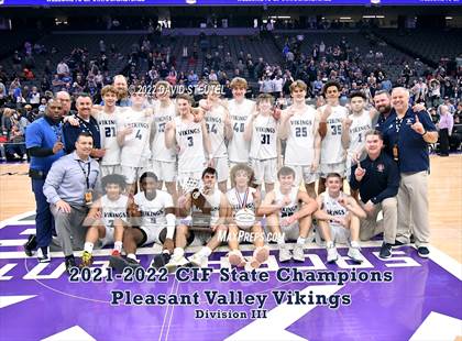 Thumbnail 1 in Pleasant Valley (CIF State D3 Award Photos) photogallery.