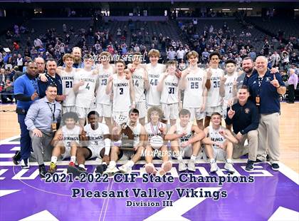 Thumbnail 3 in Pleasant Valley (CIF State D3 Award Photos) photogallery.