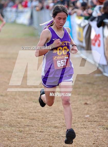 Thumbnail 2 in CIF Central Section Cross Country Championships (Girls D3 Race) photogallery.