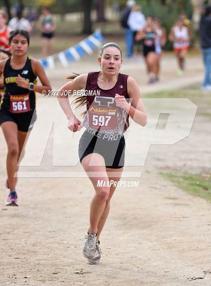 Thumbnail 2 in CIF Central Section Cross Country Championships (Girls D3 Race) photogallery.