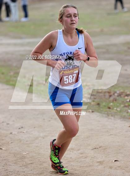 Thumbnail 3 in CIF Central Section Cross Country Championships (Girls D3 Race) photogallery.